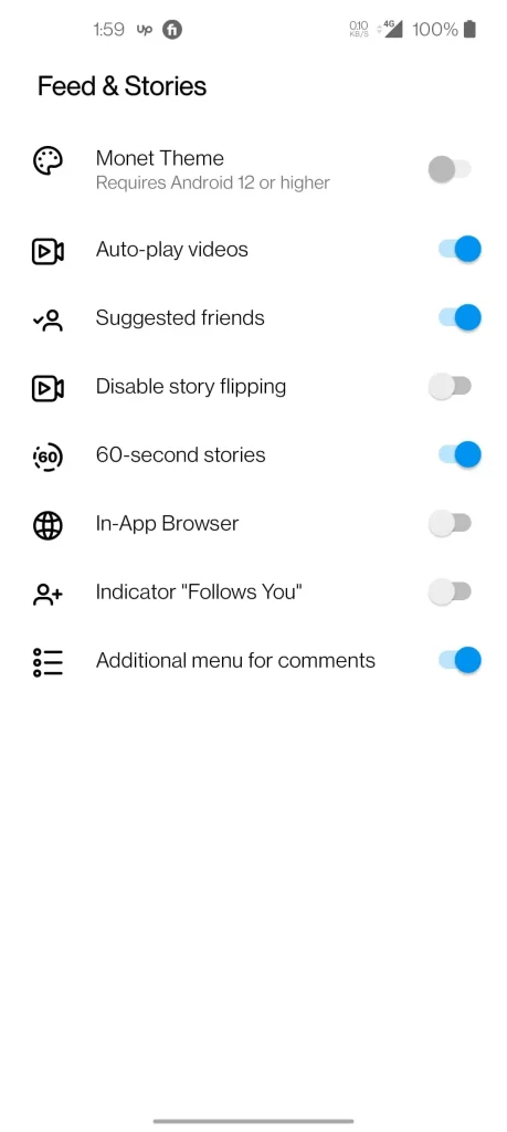 Instander App Feed and Stories